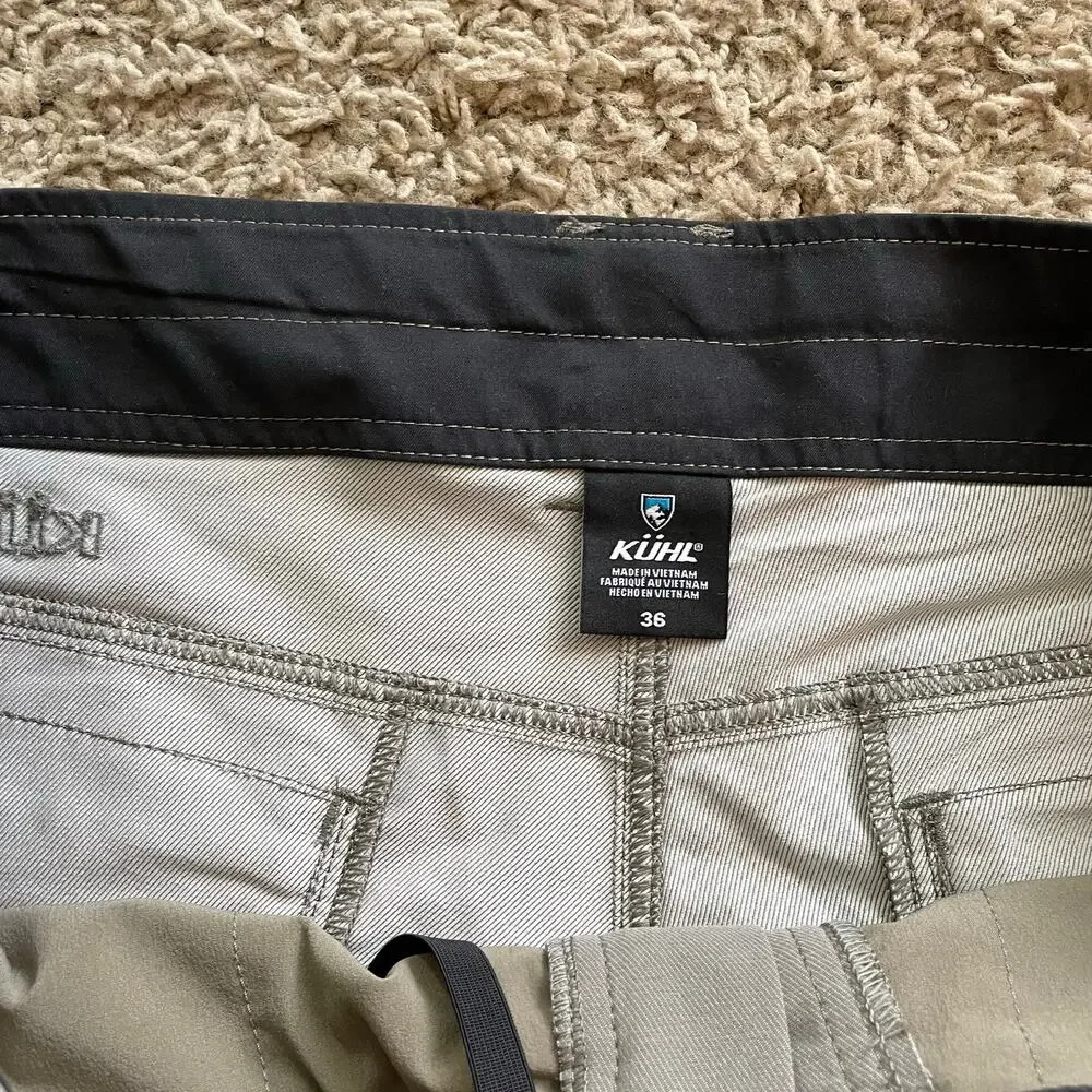 Kuhl Men's Shorts Shift Amphibia Short Charcoal Gray Tech size 36